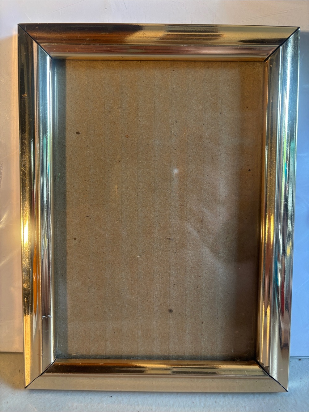 Modern Shiny Gold 8x5 Picture Frame Wall Hanging Decor